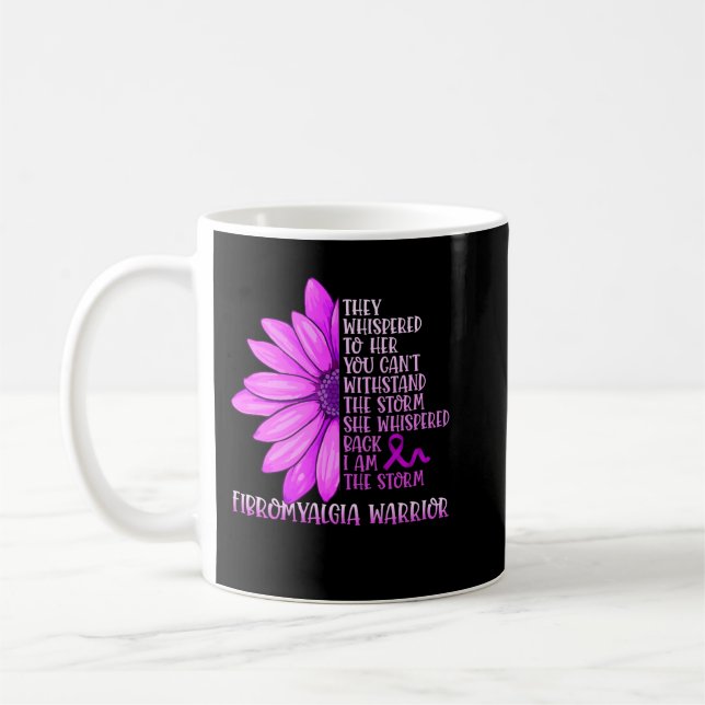 Taza De Café Soy La Tormenta Fibromialgia Conciencia  (Izquierda)