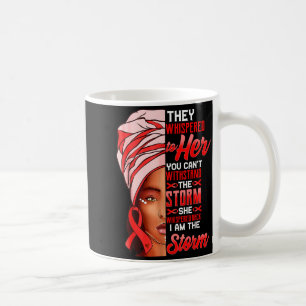 Taza De Café Soy La Tormenta Mujeres Negras Enfermedad Cardíaca