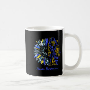 Taza De Café Soy la tormenta Sunflower Leopard Ataxia Warrior S