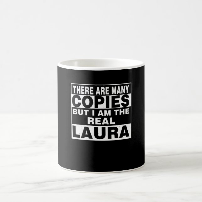 Taza De Café Soy Laura Funny Regalo Personal Personalizado (Centro)
