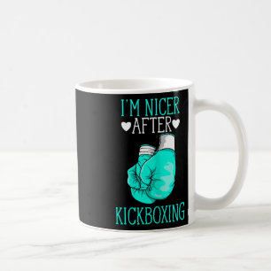 Taza De Café Soy más amable después de kickboxing divertido kic