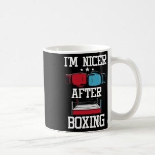 Taza De Café Soy más amable después del boxeo - Gimnasio de kic