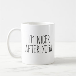 Taza De Café Soy más amable después del yoga