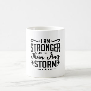 Taza De Café Soy Más Fuerte Que Cualquier Tormenta Ansiedad Sal