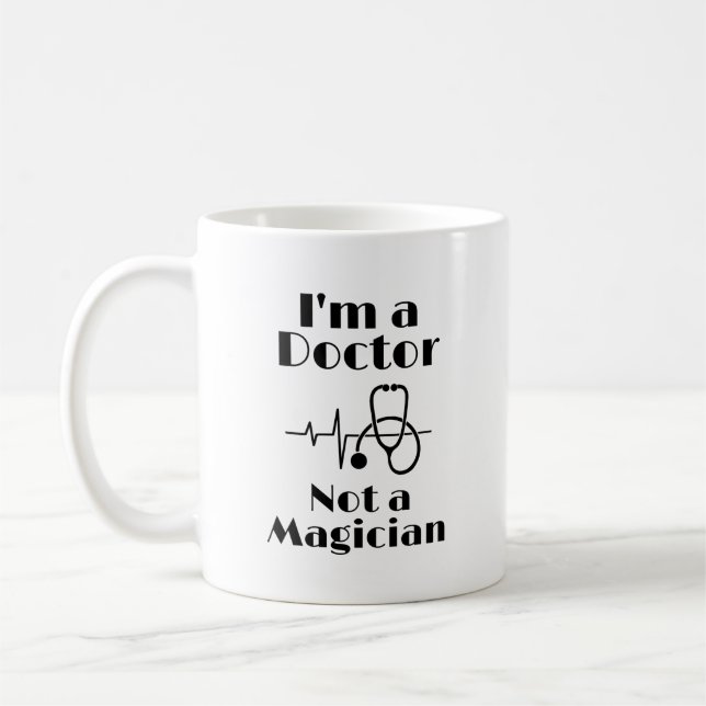 Taza De Café Soy Médica, no mago (Izquierda)
