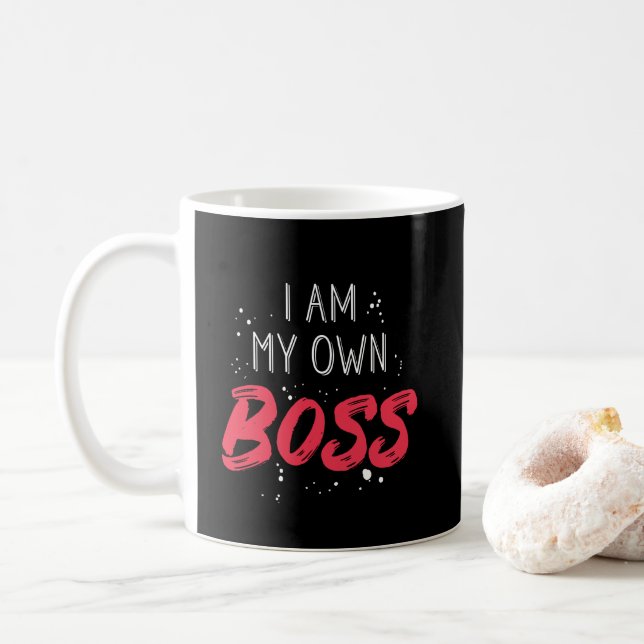 Taza De Café Soy mi propio empresario del propietario de (Con donut)