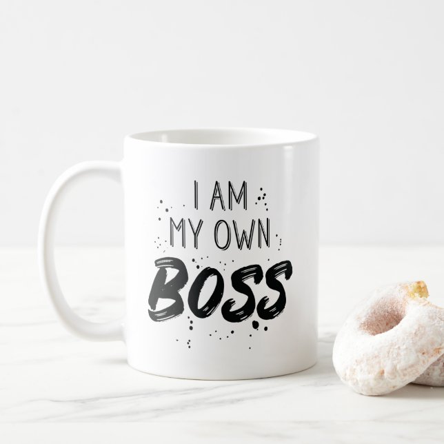 Taza De Café Soy mi propio empresario del propietario de (Con donut)