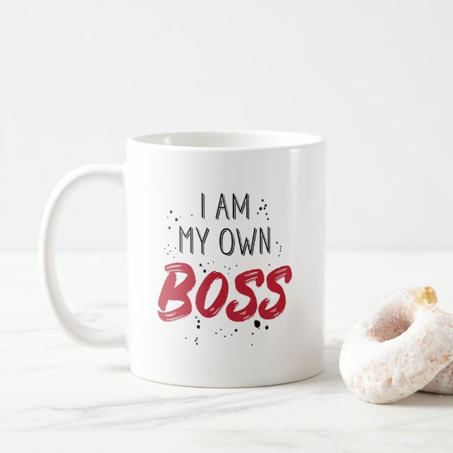 Taza De Café Soy mi propio empresario del propietario de (Con donut)