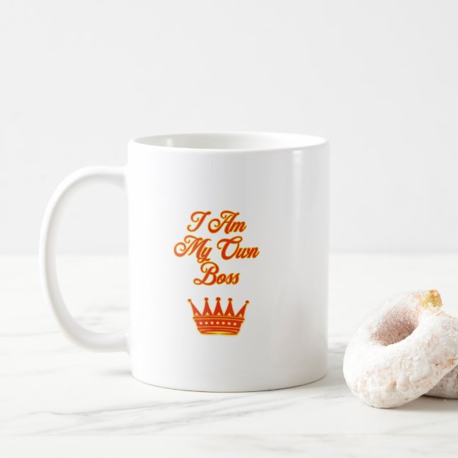 Taza De Café Soy Mi Propio Jefe (Con donut)