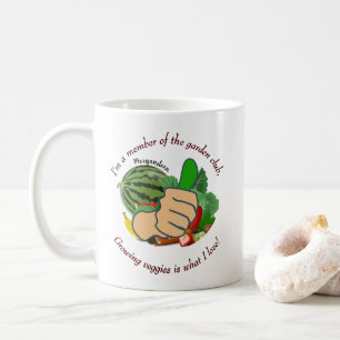 Taza De Café Soy miembro del club de jardinería Me encantan las