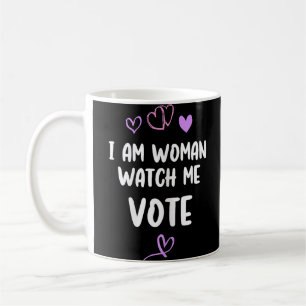 Taza De Café Soy mujer, mírame votar