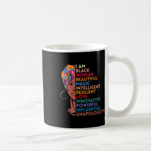 Taza De Café Soy mujer negra africana norteamericana regalo de 