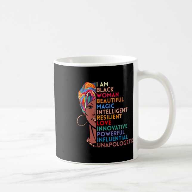 Taza De Café Soy mujer negra africana norteamericana regalo de  (Derecha)