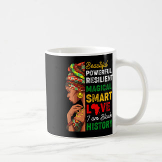 Taza De Café Soy Mujeres de la Historia Negra Mes de la Histori