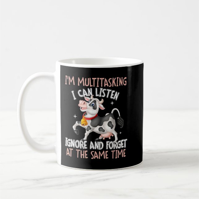 Taza De Café Soy multitarea que puedo escuchar ignorar y olvida (Izquierda)