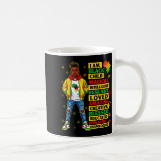 Taza De Café Soy negro mes de la historia infantil niños afroam
