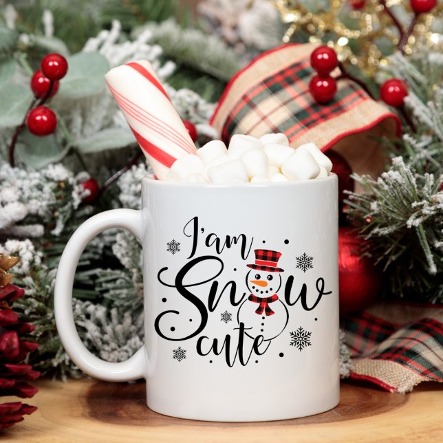 Taza De Café Soy Nieve Cute Divertida Vacante Snowman (Subido por el creador)