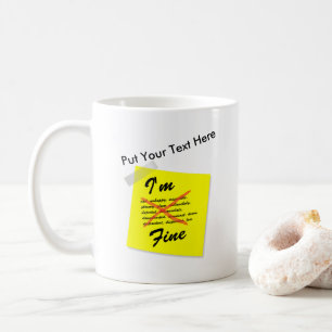 Taza De Café Soy nota de post-it fina