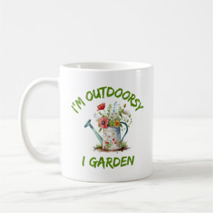 Taza De Café Soy Outdoorsy I Garden   Jardinería divertida