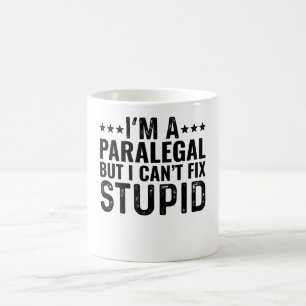Taza De Café Soy parajurídico pero no puedo arreglar lo estúpid