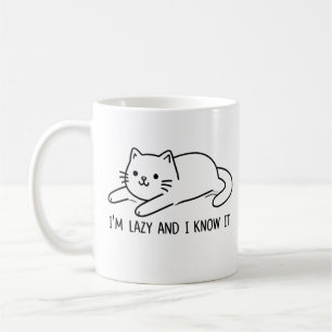 Taza De Café Soy perezoso y lo sé