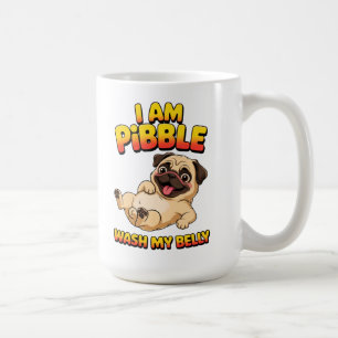 Taza De Café Soy Pibble Lava Mi Barriga