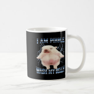 Taza De Café Soy Pibble Lava Mi Barriga Perro Divertido Limpia