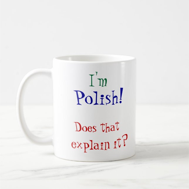 Taza De Café ¡Soy, polaco! (Izquierda)