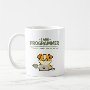 Taza De Café Soy Programador Beep Boop Divertido