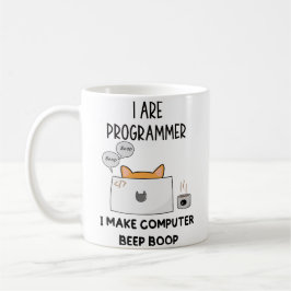 Taza De Café Soy programador de gatos de caca de gatos