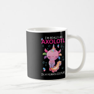 Taza De Café Soy realmente un Axolotl en un Hal gracioso de la 