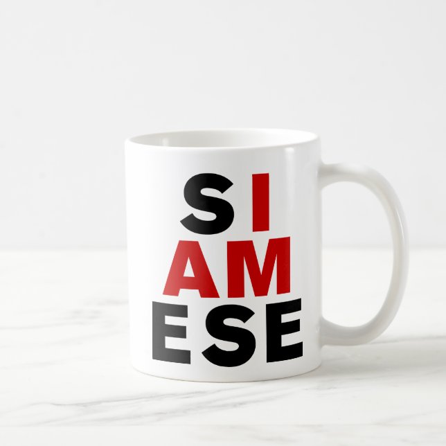 TAZA DE CAFÉ SOY SIAMÉS (Derecha)