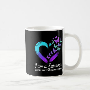 Taza De Café Soy Sobreviviente De La Conciencia De Prevención D