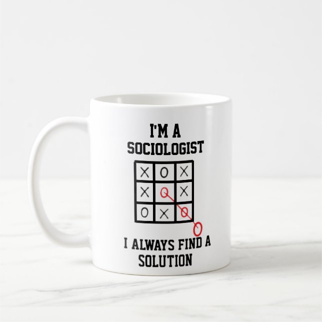 Taza De Café Soy Sociólogo Y Siempre Encuentro Una Solución (Izquierda)