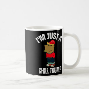 Taza De Café Soy sólo un amante del perro gracioso meme de Trum
