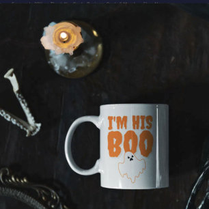 Taza De Café Soy Su Boo Esposa Divertida Fantasma Halloween