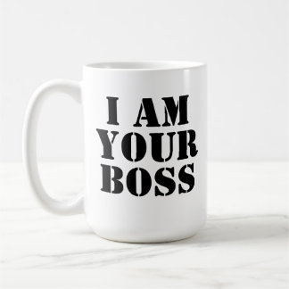 Taza De Café Soy su Boss. Personalizado