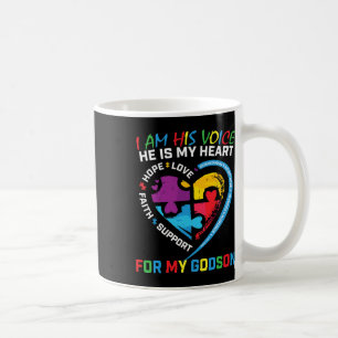 Taza De Café Soy Su Voz Diosa Autismo Conciencia Madrina B