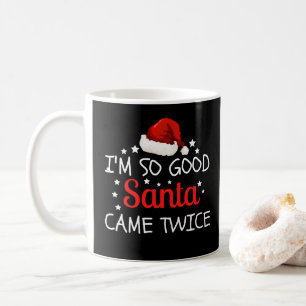 Taza De Café Soy tan buena Santa Came dos veces Navidades travi