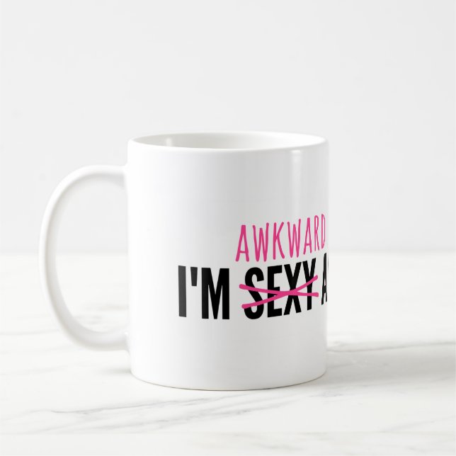 Taza De Café Soy torpe y soy aceptable con él (Izquierda)
