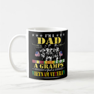 Taza De Café Soy Un Abuelo Abuelo Vietnam Veterano Ejército Vin