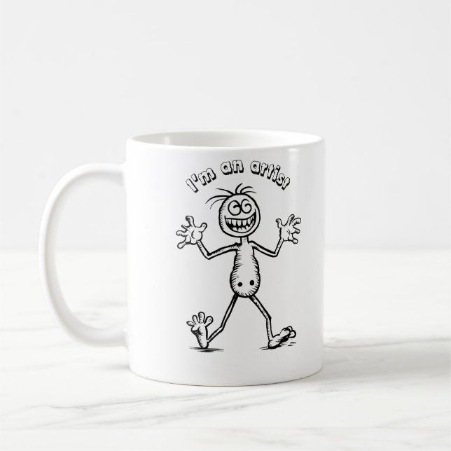 Taza De Café Soy un artista mug (Izquierda)