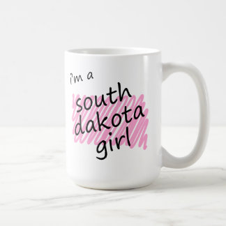 Taza De Café Soy un chica de Dakota del Sur