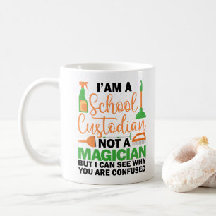 Taza De Café Soy un conserje de escuela Genial Dicho sarcástico