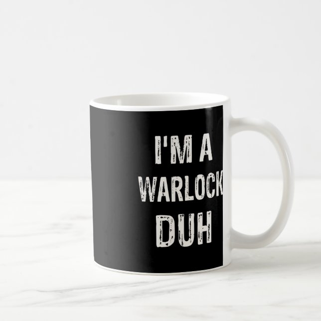 Taza De Café Soy un disfraz de Halloween de brujo (Derecha)
