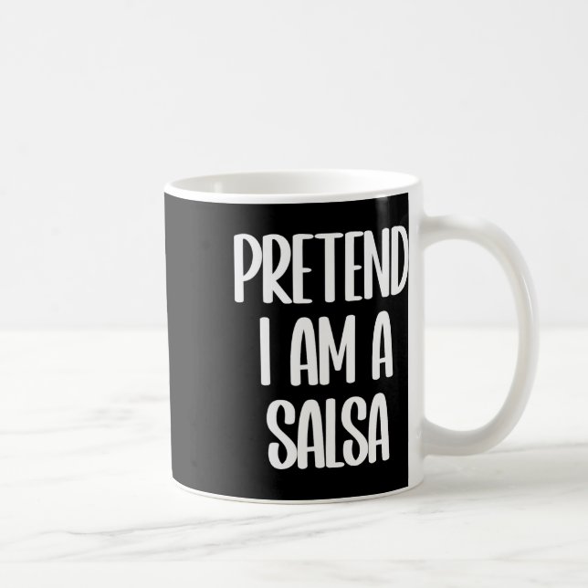 Taza De Café Soy un disfraz de Salsa Halloween (Derecha)