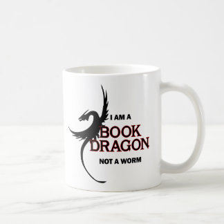 Taza De Café Soy un dragón del libro no un gusano (impreso