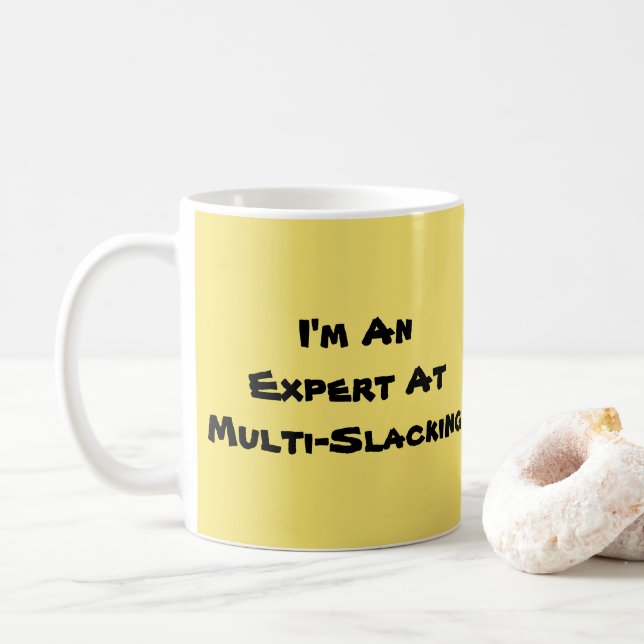 Taza De Café Soy un experto multislacker (Con donut)