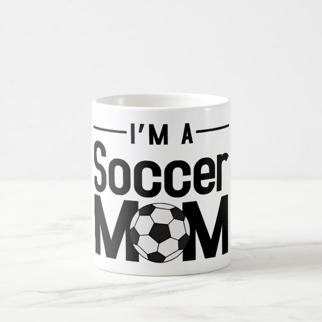Taza De Café Soy un fango de fútbol de MOM (Centro)