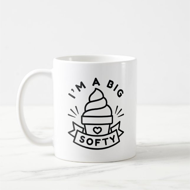 Taza De Café Soy un gran Softy (Izquierda)